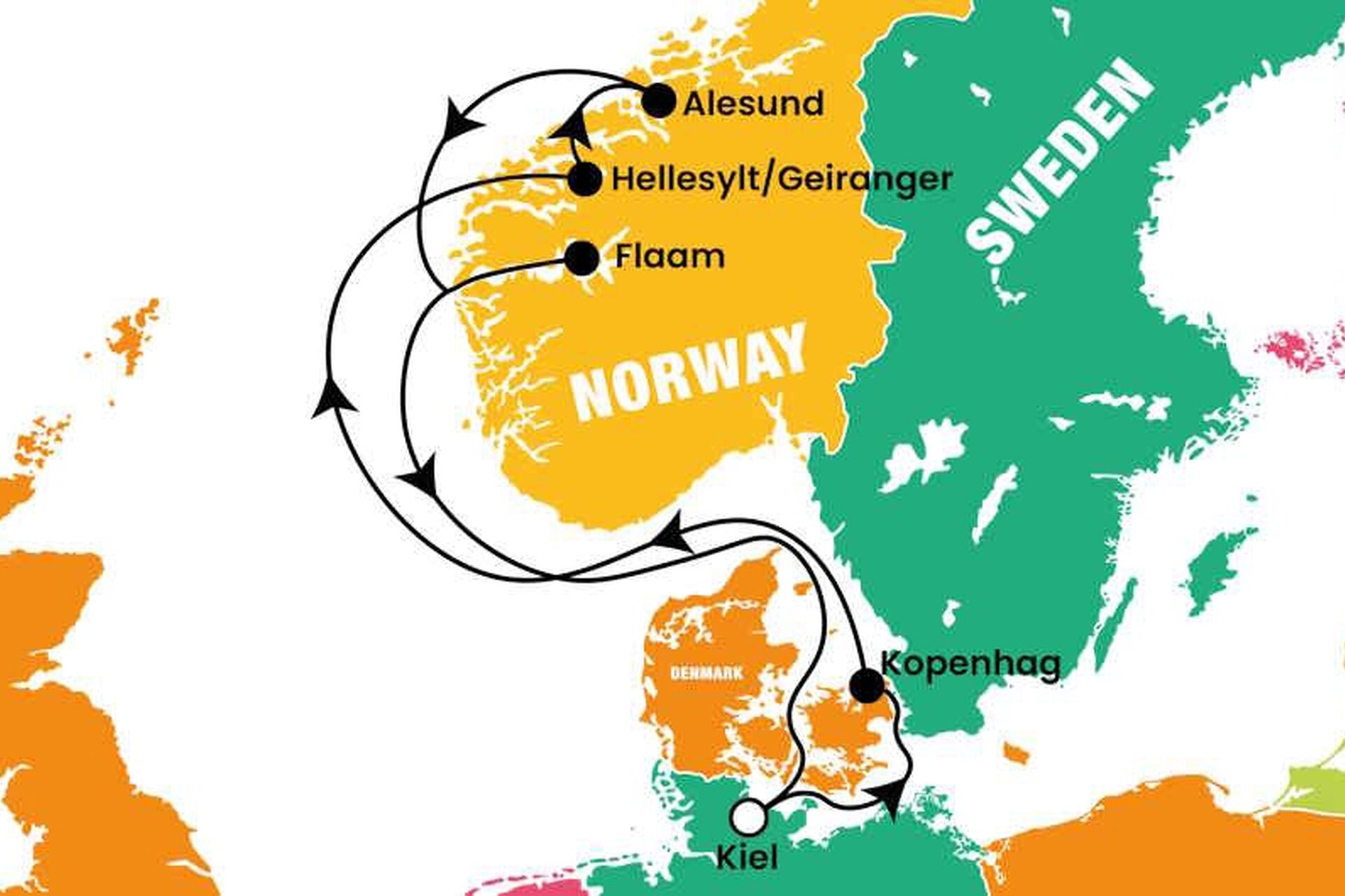 CPH-MSC Euribia ile Norveç Fiyortları