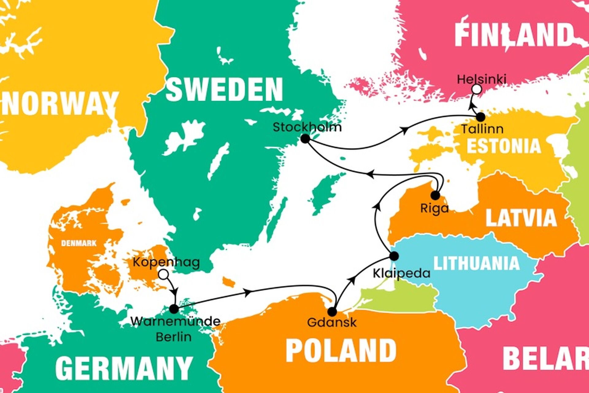 NCL Sun ile Büyük Baltık Başkentleri 1